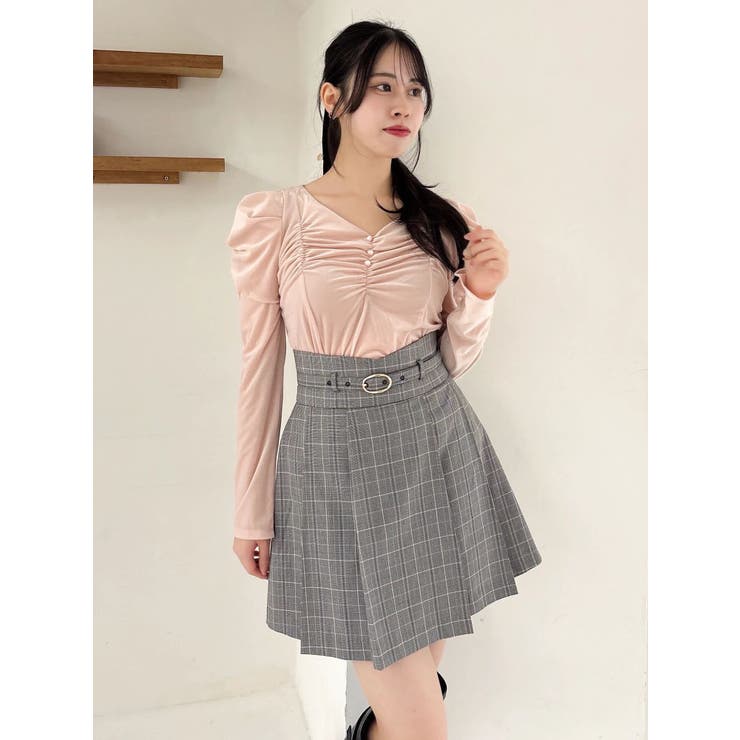 シアーベロアギャザーデザイントップス | dazzlin | 詳細画像23 