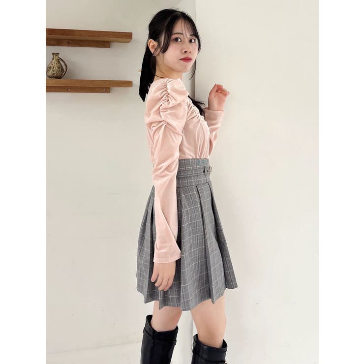 シアーベロアギャザーデザイントップス | dazzlin | 詳細画像24 