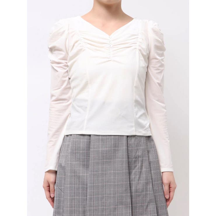 シアーベロアギャザーデザイントップス | dazzlin | 詳細画像30 