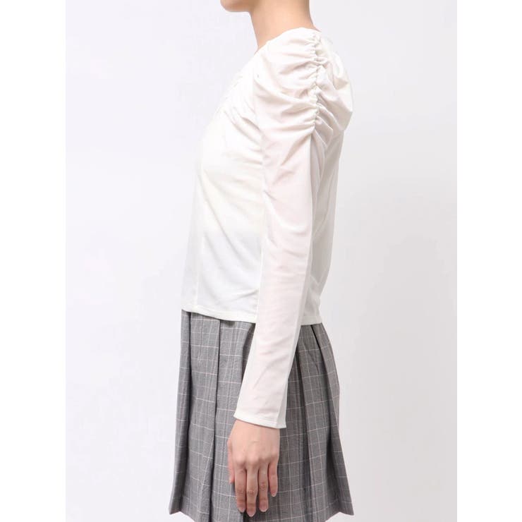 シアーベロアギャザーデザイントップス | dazzlin | 詳細画像31 