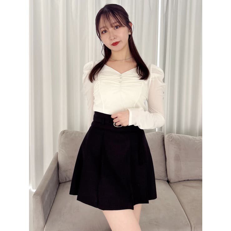 シアーベロアギャザーデザイントップス | dazzlin | 詳細画像8 