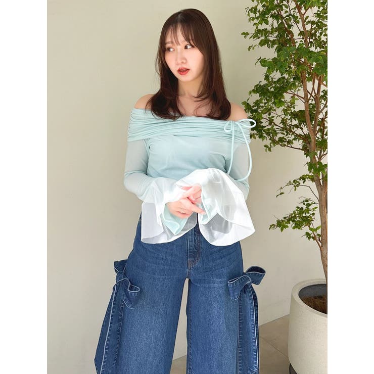 シアーベロアオフショルトップスⅡ | dazzlin | 詳細画像15 