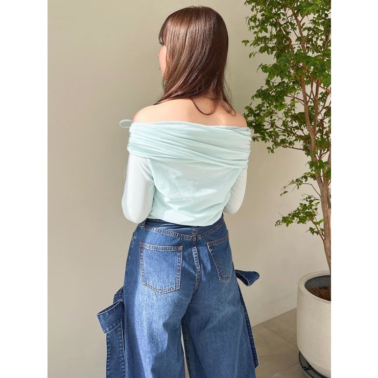 シアーベロアオフショルトップスⅡ | dazzlin | 詳細画像18 