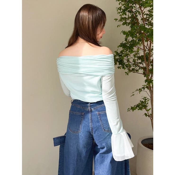 シアーベロアオフショルトップスⅡ | dazzlin | 詳細画像19 