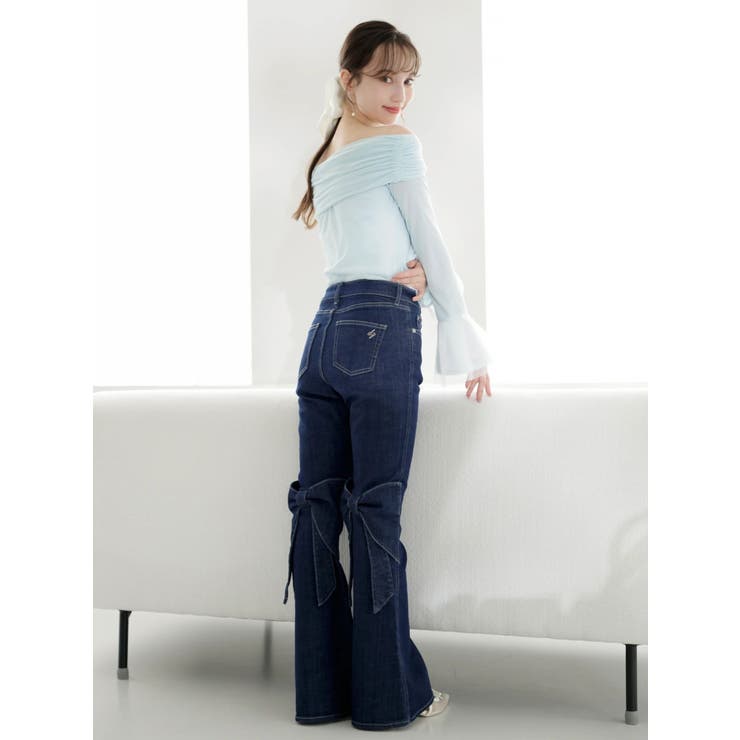 シアーベロアオフショルトップスⅡ | dazzlin | 詳細画像5 