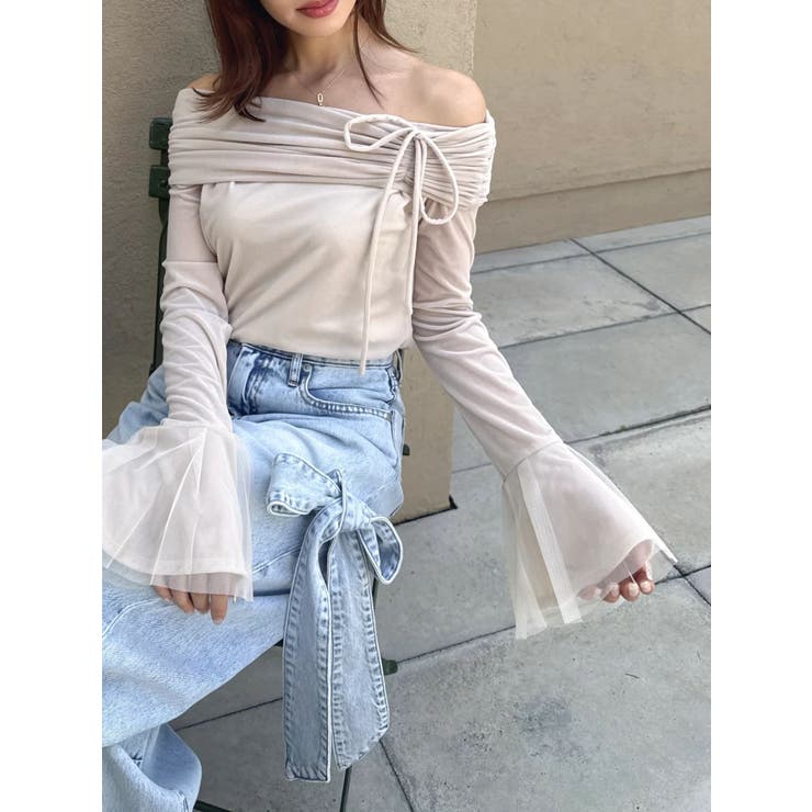 シアーベロアオフショルトップスⅡ | dazzlin | 詳細画像7 