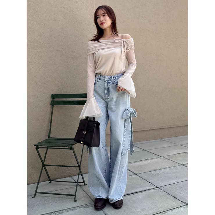 シアーベロアオフショルトップスⅡ | dazzlin | 詳細画像8 