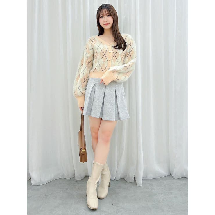 アーガイルオーバーニットトップス | dazzlin | 詳細画像16 