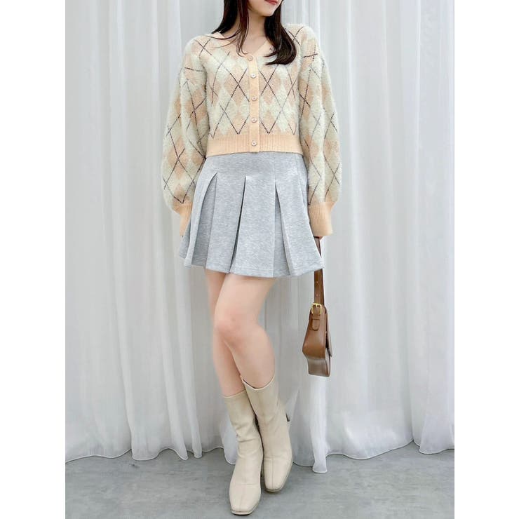 アーガイルオーバーニットトップス | dazzlin | 詳細画像19 