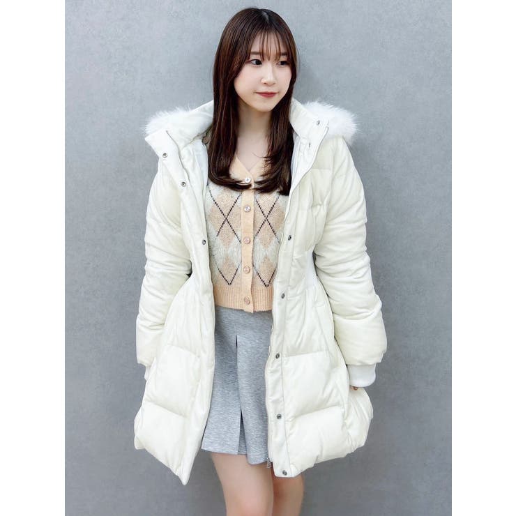 アーガイルオーバーニットトップス | dazzlin | 詳細画像21 