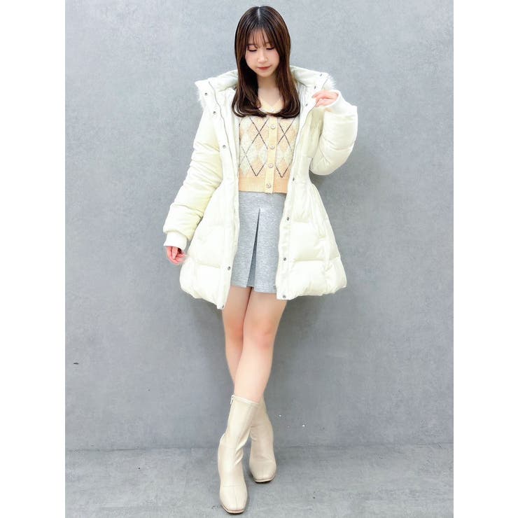 アーガイルオーバーニットトップス | dazzlin | 詳細画像22 