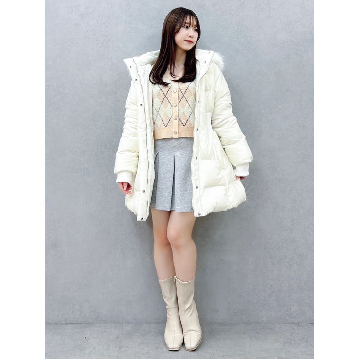 アーガイルオーバーニットトップス | dazzlin | 詳細画像23 