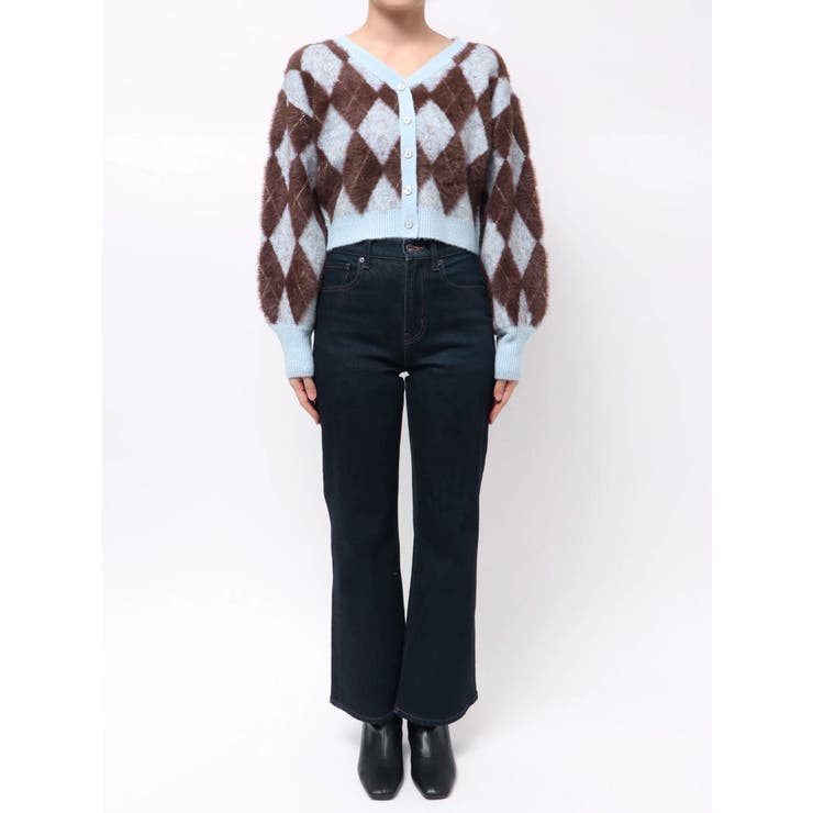 アーガイルオーバーニットトップス | dazzlin | 詳細画像48 