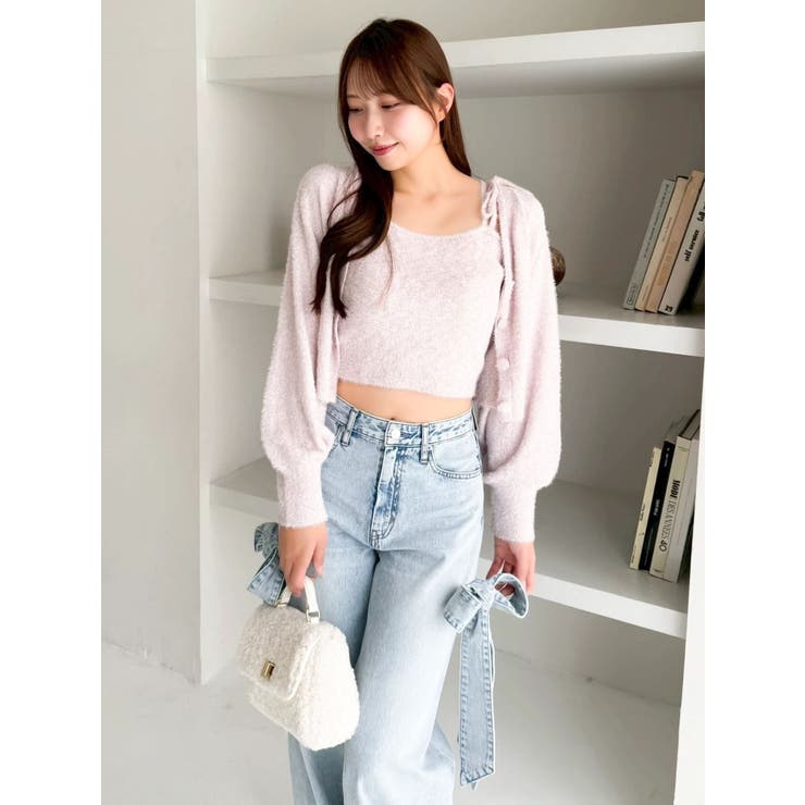 ミニシャギーラメニットカーデトップス | dazzlin | 詳細画像15 