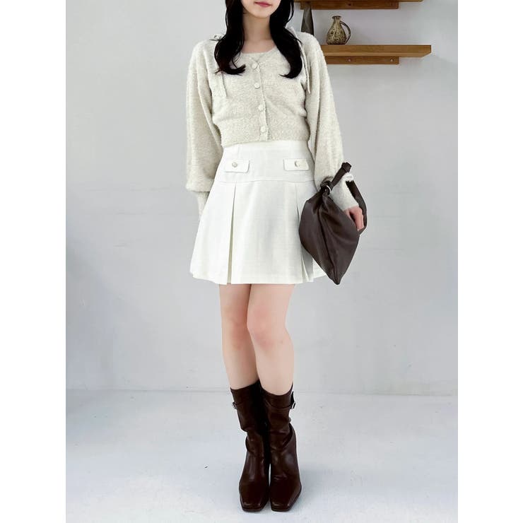 ミニシャギーラメニットカーデトップス | dazzlin | 詳細画像24 