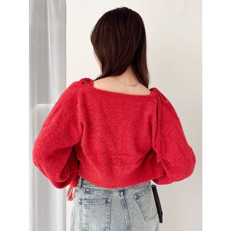 ミニシャギーラメニットカーデトップス | dazzlin | 詳細画像9 