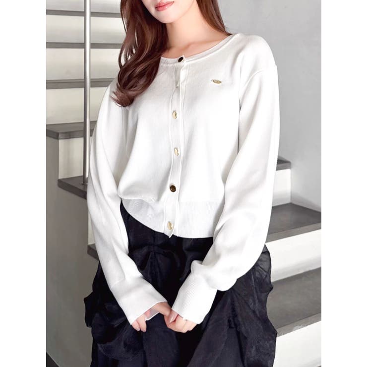 プレートシンプルカーディガン | dazzlin | 詳細画像15 