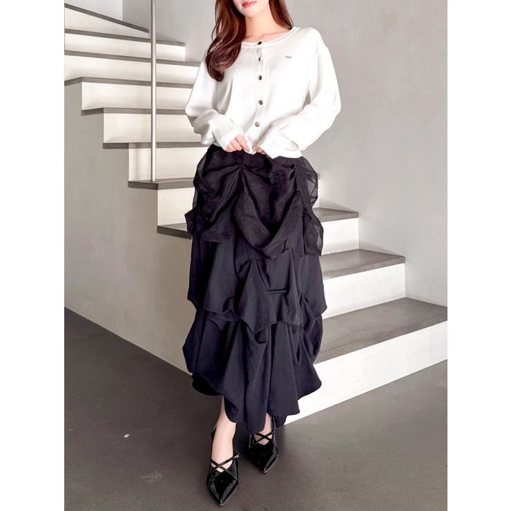 プレートシンプルカーディガン | dazzlin | 詳細画像16 