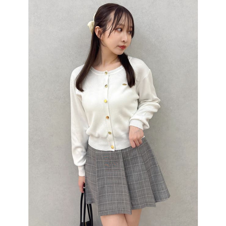 プレートシンプルカーディガン | dazzlin | 詳細画像3 