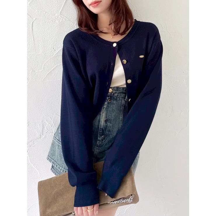 プレートシンプルカーディガン | dazzlin | 詳細画像35 