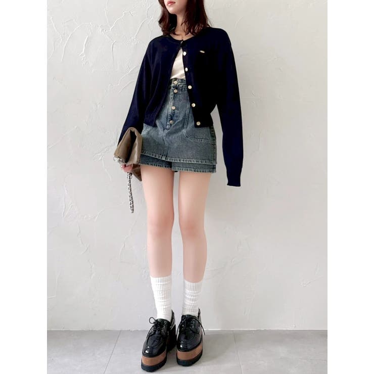 プレートシンプルカーディガン | dazzlin | 詳細画像38 