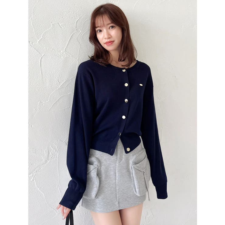 プレートシンプルカーディガン | dazzlin | 詳細画像39 