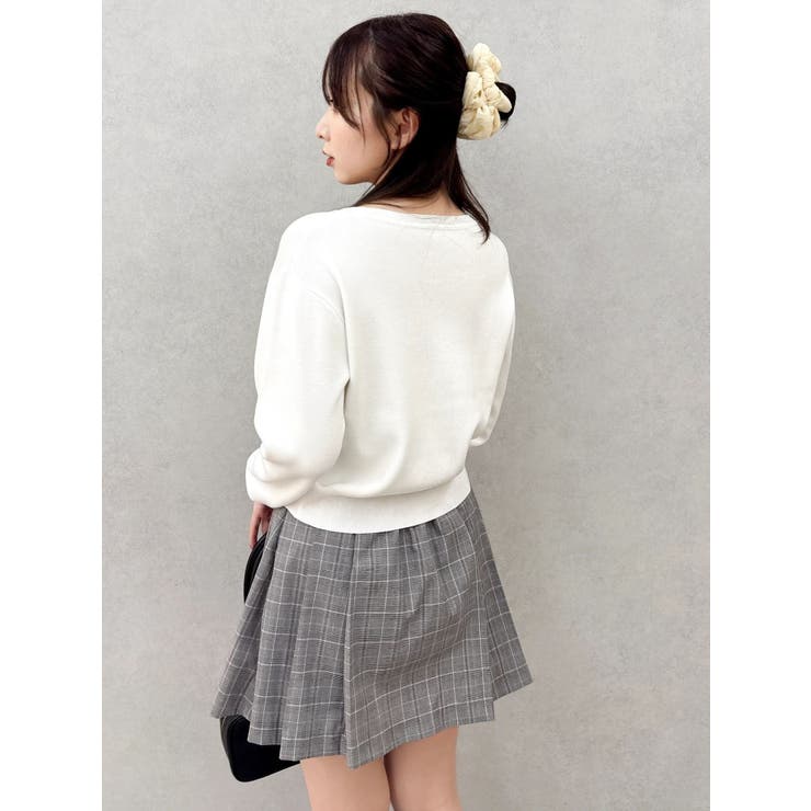 プレートシンプルカーディガン | dazzlin | 詳細画像4 