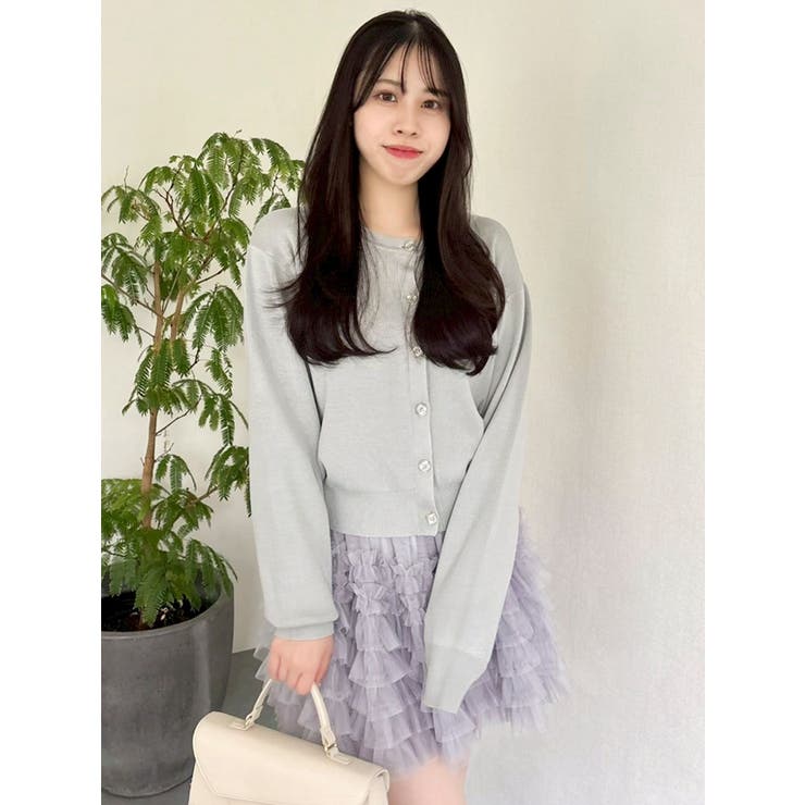 プレートシンプルカーディガン | dazzlin | 詳細画像43 