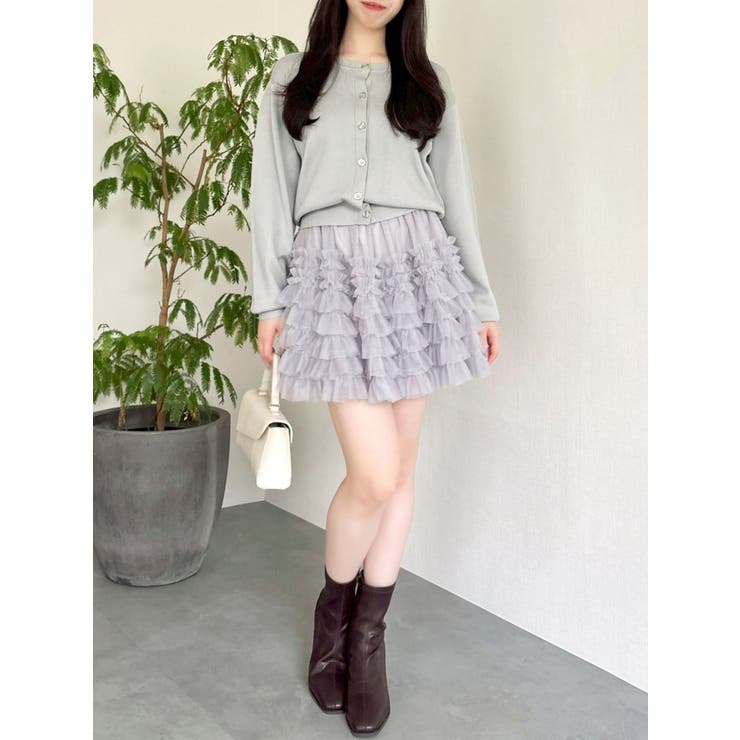 プレートシンプルカーディガン | dazzlin | 詳細画像45 