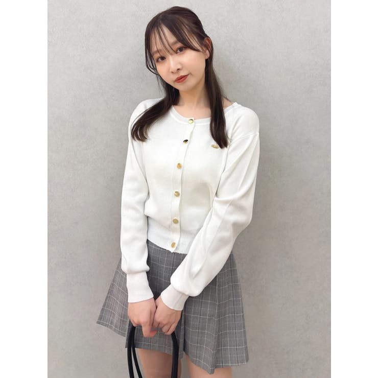 プレートシンプルカーディガン | dazzlin | 詳細画像5 