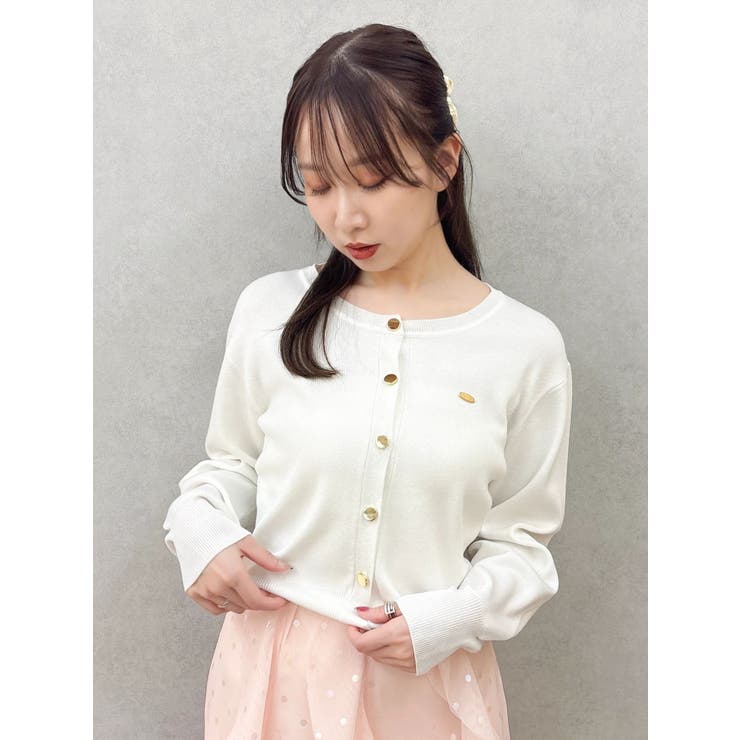 プレートシンプルカーディガン | dazzlin | 詳細画像7 