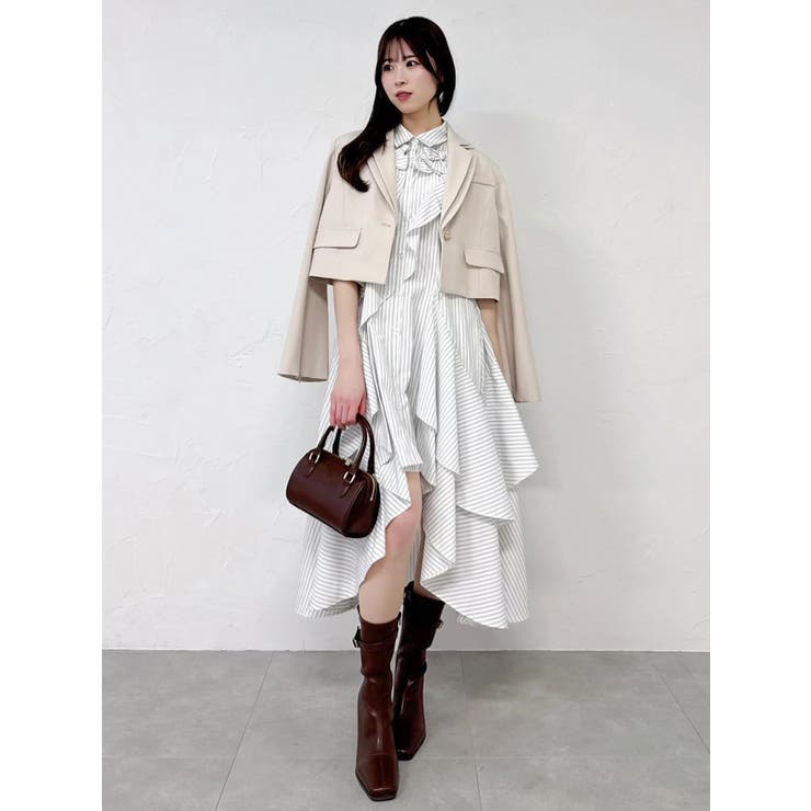 テーラーカラーショートジャケット | dazzlin | 詳細画像12 