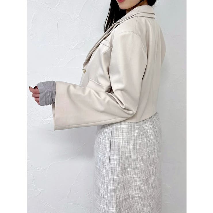 テーラーカラーショートジャケット | dazzlin | 詳細画像14 