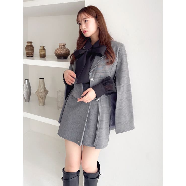 テーラーカラーショートジャケット | dazzlin | 詳細画像17 