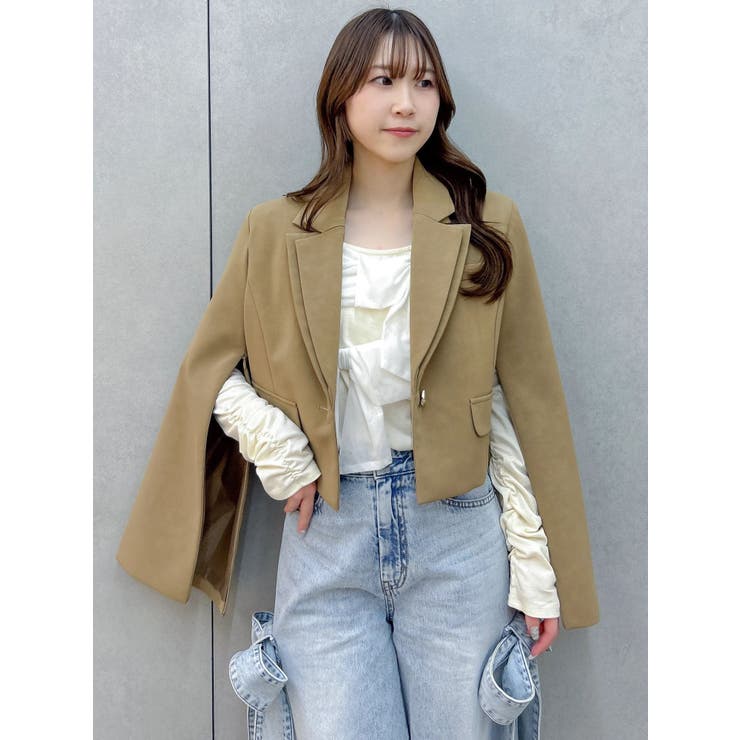 テーラーカラーショートジャケット | dazzlin | 詳細画像25 