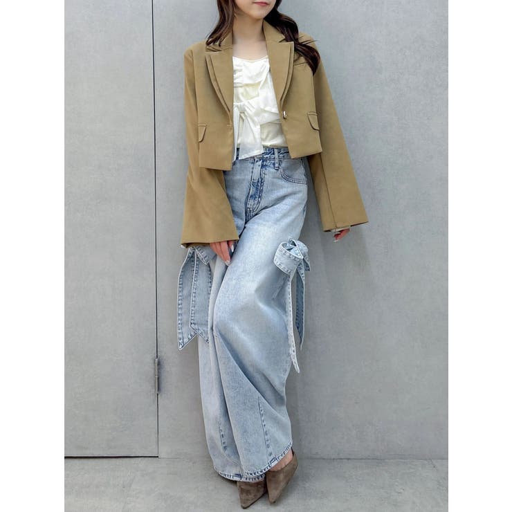 テーラーカラーショートジャケット | dazzlin | 詳細画像27 