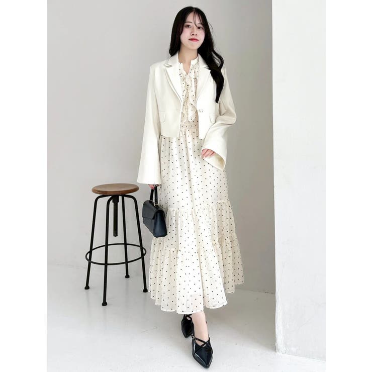 テーラーカラーショートジャケット | dazzlin | 詳細画像8 