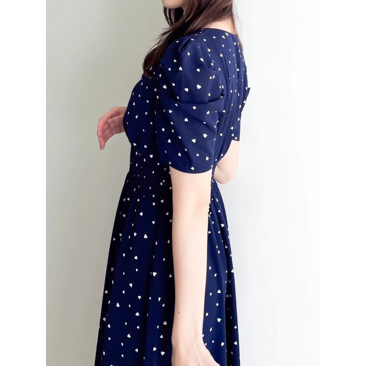 【WEB限定】ハートパターンシャーリングワンピース | dazzlin | 詳細画像22 