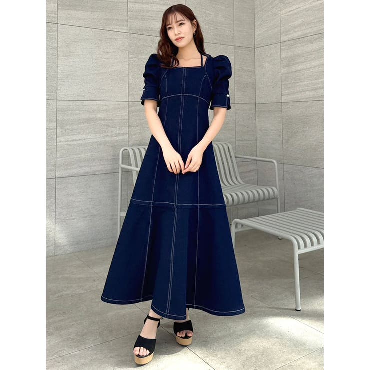 【再生産分】2WAYスイッチングステッチワンピース | dazzlin | 詳細画像10 
