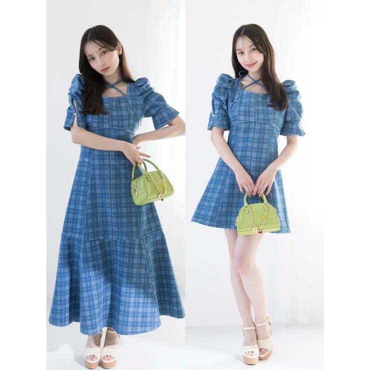 ミックス | 【再生産分】2WAYスイッチングステッチワンピース | dazzlin