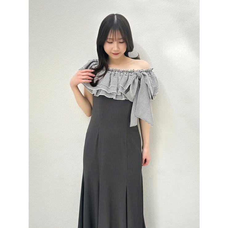 ショルダーリボンフリルカットワンピース | dazzlin | 詳細画像23 