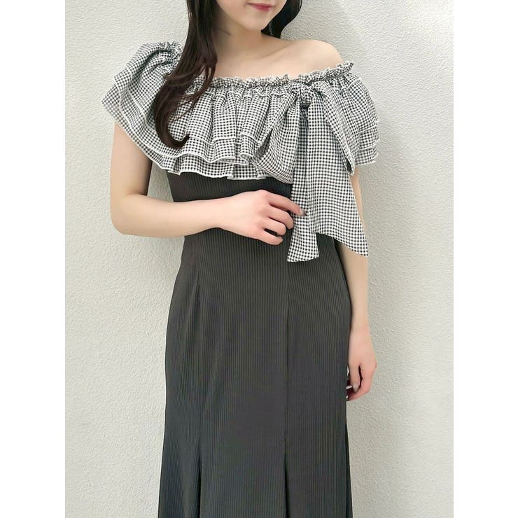 ショルダーリボンフリルカットワンピース | dazzlin | 詳細画像25 