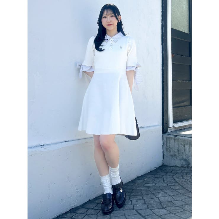 リボンスリーブニットミニワンピース | dazzlin | 詳細画像12 