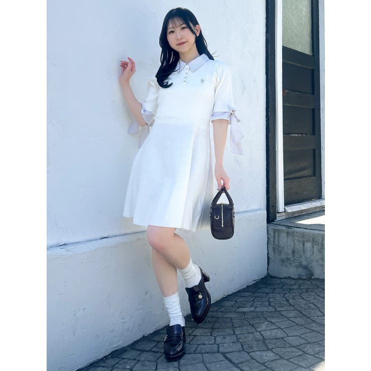 リボンスリーブニットミニワンピース | dazzlin | 詳細画像13 