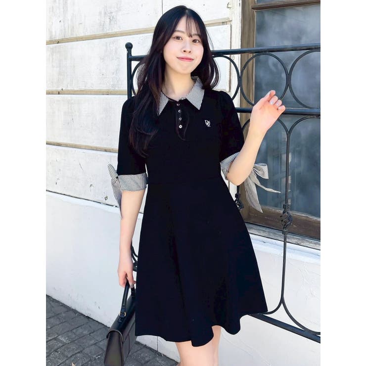 リボンスリーブニットミニワンピース | dazzlin | 詳細画像23 