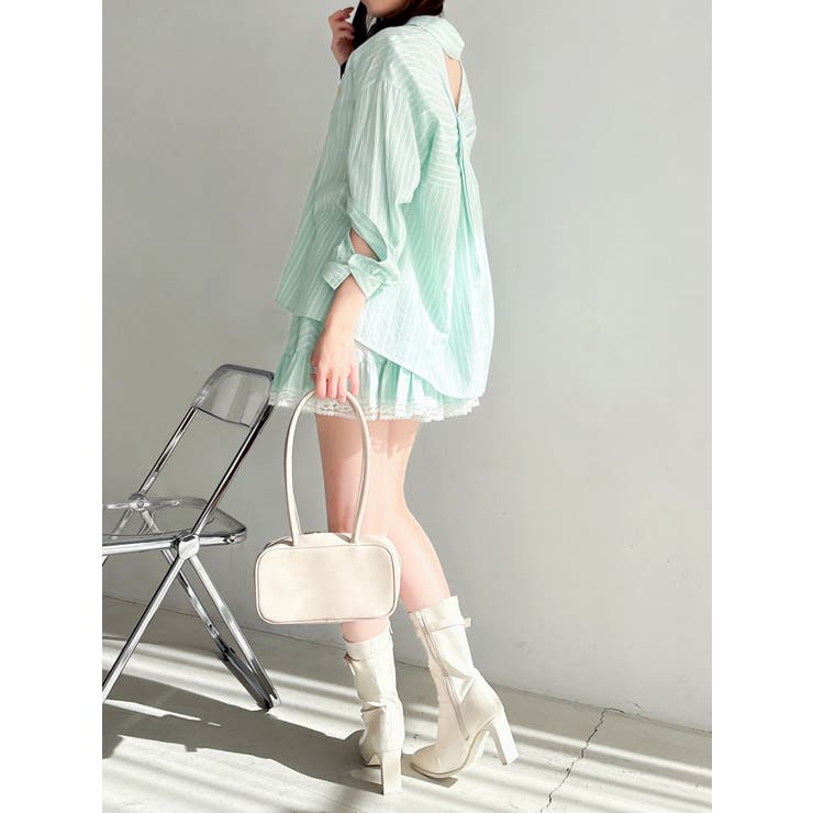 バックリボンオーバーシャツ | dazzlin | 詳細画像20 