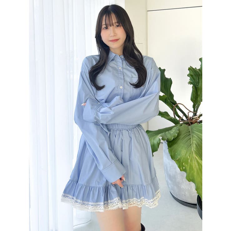 バックリボンオーバーシャツ | dazzlin | 詳細画像21 