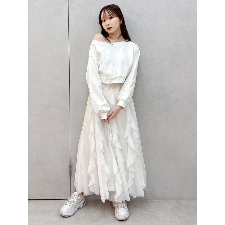 ウェーブレイヤードシアースカート | dazzlin | 詳細画像11 