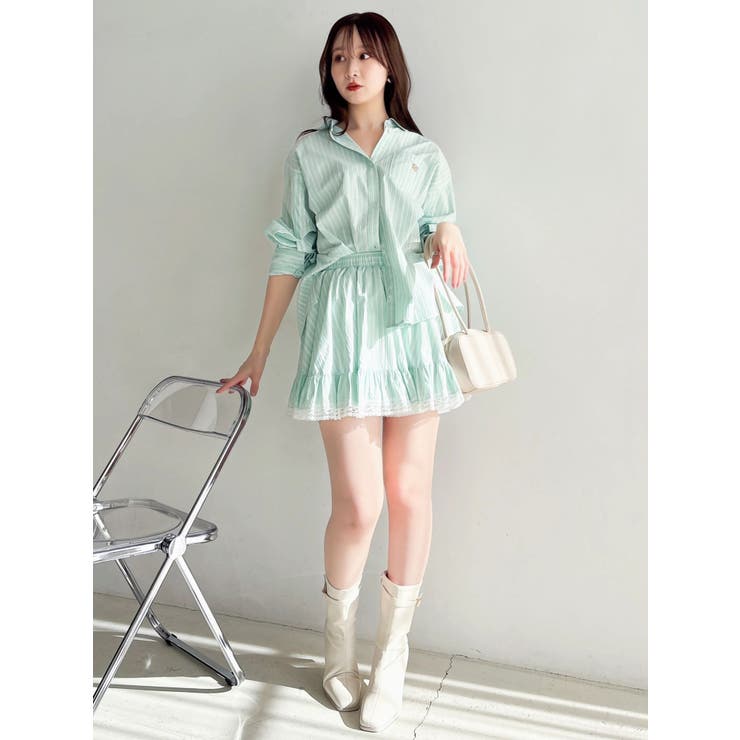 イレヘムシャツミニスカート | dazzlin | 詳細画像12 