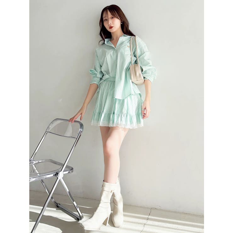 イレヘムシャツミニスカート | dazzlin | 詳細画像13 